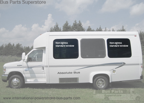 Ameritrans Bus Window E-Series Non-Egress. Cleer Vision 9-CT5-00065